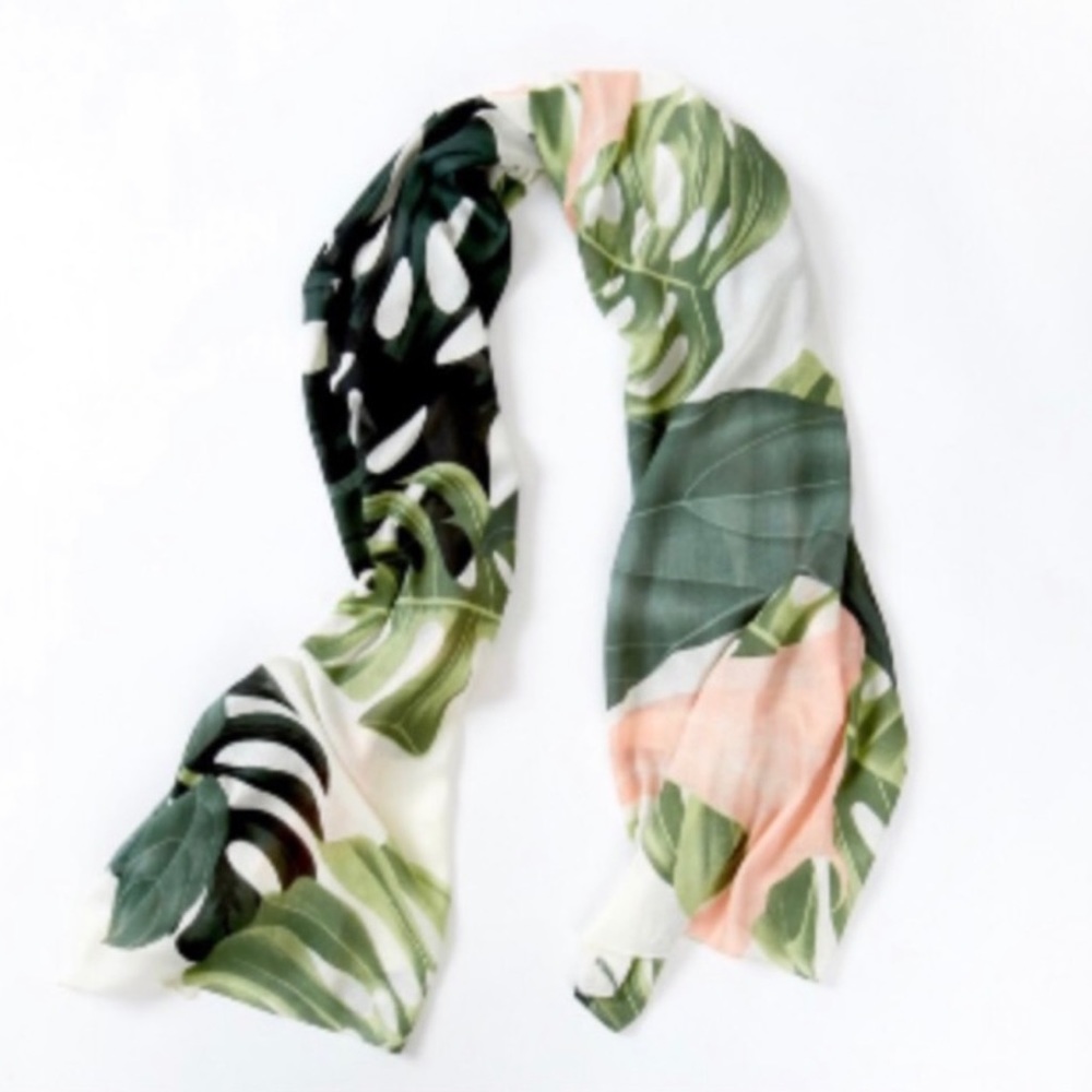 NWT Virginia Wolf Tropical Palm Multi Wear Sarong Dress Scarf Wrap (0-20) - Picture 5 of 10